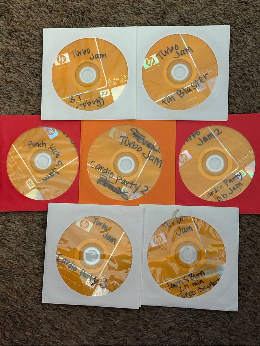 Turbo Jam - Self Recorded Exercise DVD’s.  (8-Pack set)